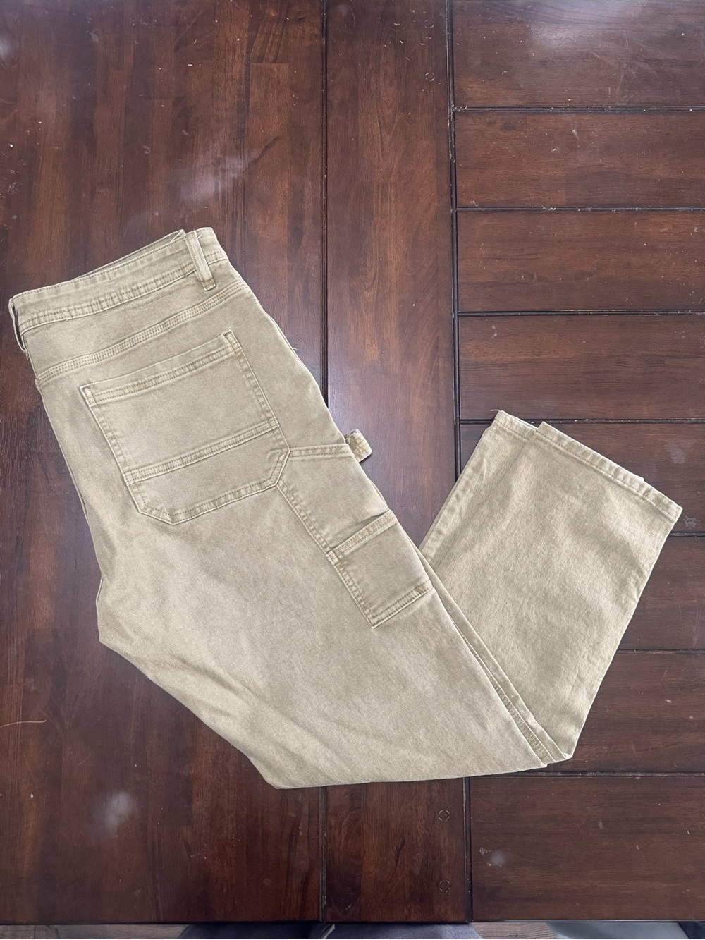 Cotton On Men's Canvas Tapered Work Pants in Olive size 34W